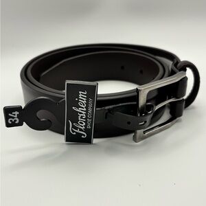 Florsheim Men's Dark Brown Leather Belt NWT Dressy Church